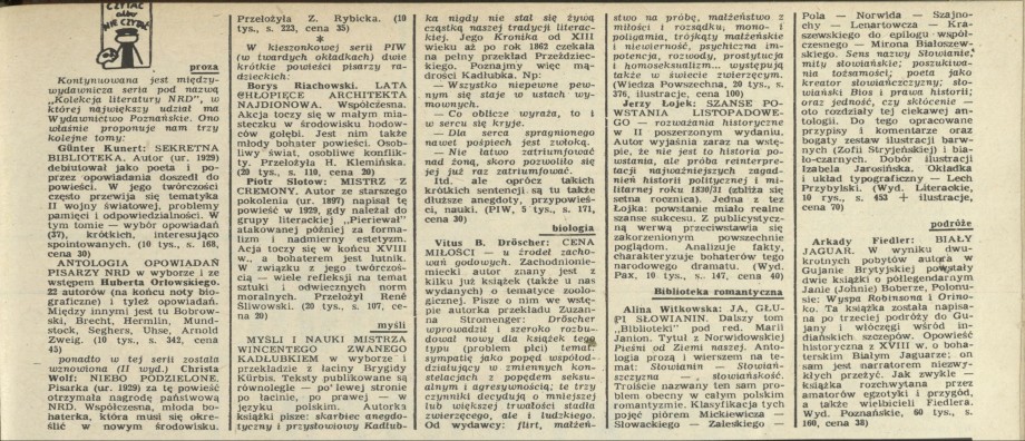 Czytać albo nie czytać