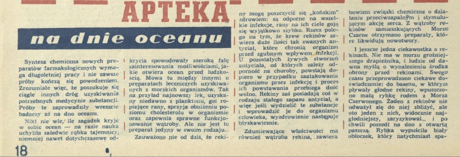 Apteka na dnie oceanu