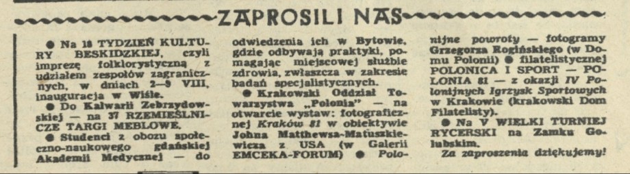 Zaprosili nas