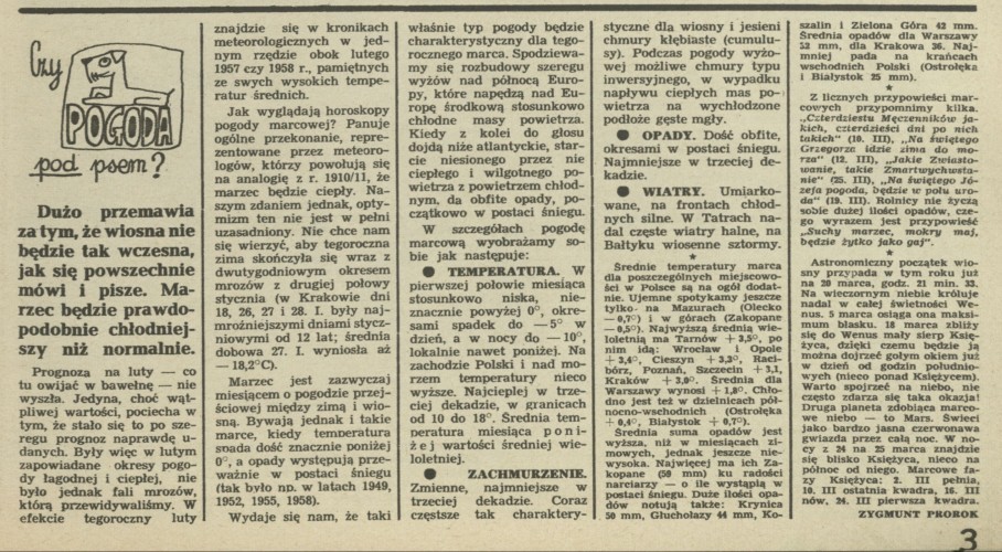 Czy pogoda pod psem?