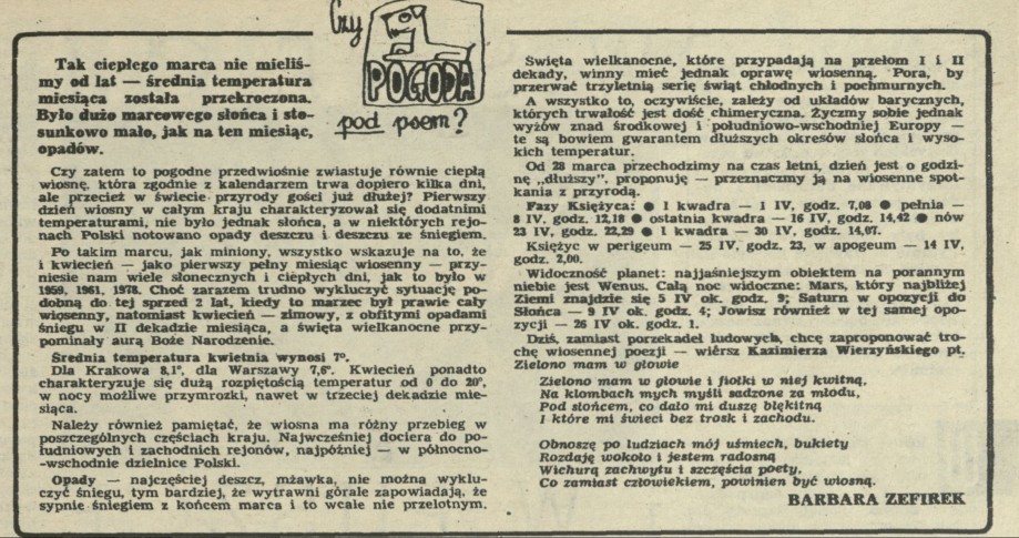 Czy pogoda pod psem?