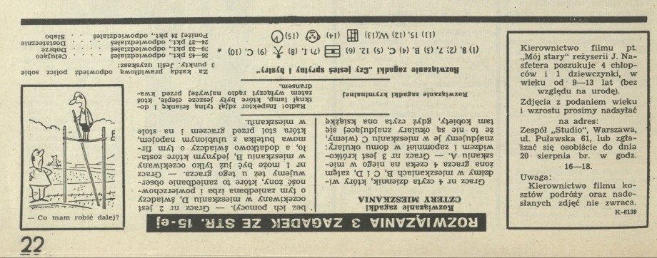 Rozwiązanie zagadek ze str. 15.