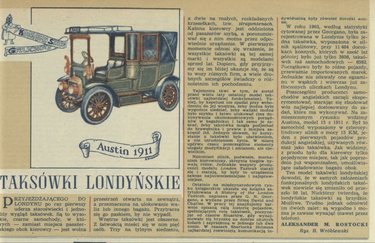 Kochamy stare gruchoty: taksówki londyńskie