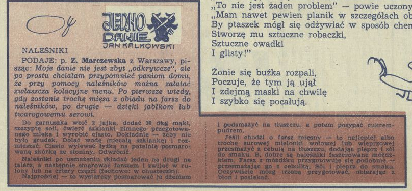 Jedno danie: Naleśniki