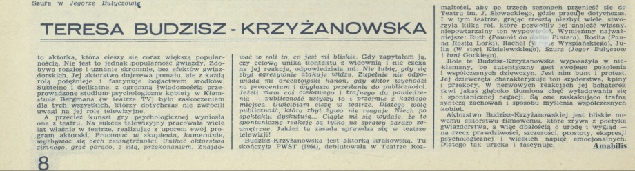 Teresa Budzisz-Krzyżanowska