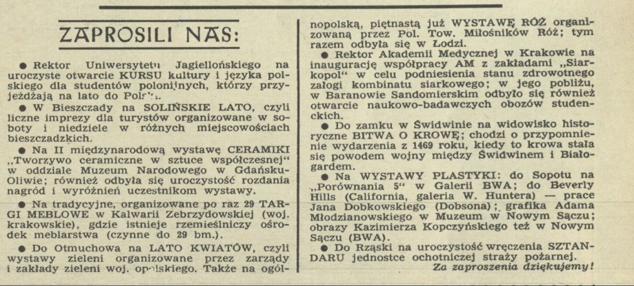 Zaprosili nas