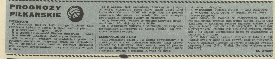 Prognozy piłkarskie