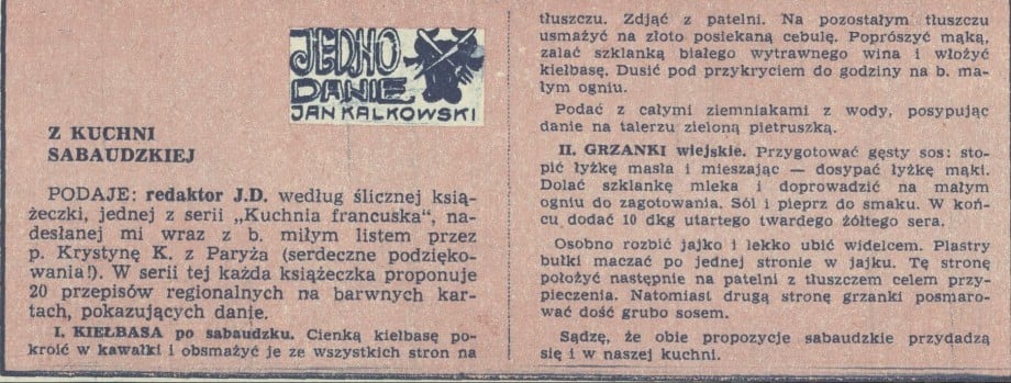 Z kuchni sabaudzkiej