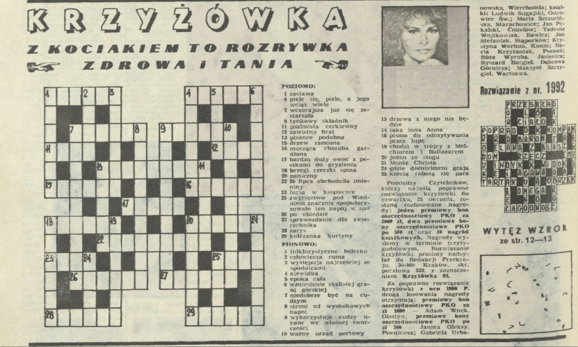 Krzyżówka z kociakiem