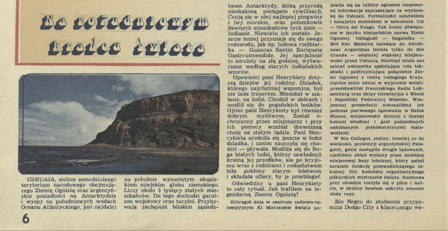 Na południowym krańcu świata