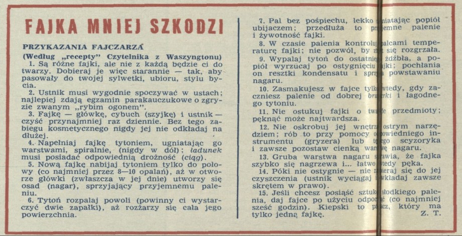 Przykazania fajczarza