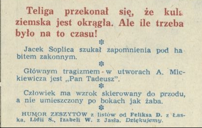 Humor zeszytów