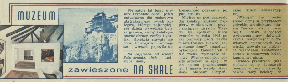 Muzeum zawieszone na skale