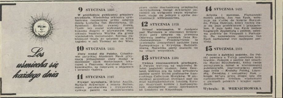 Los uśmiecha się każdego dnia