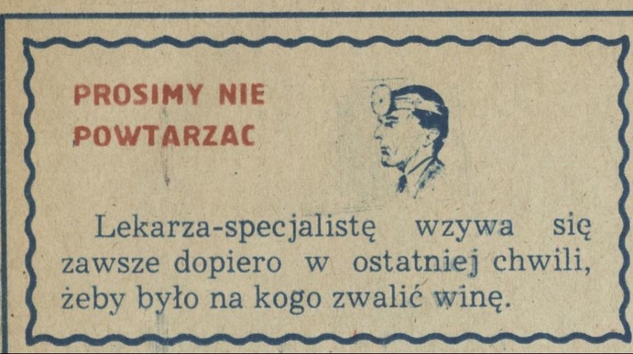 Prosimy nie powtarzać