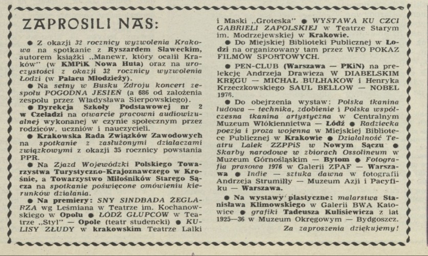 Zaprosili nas
