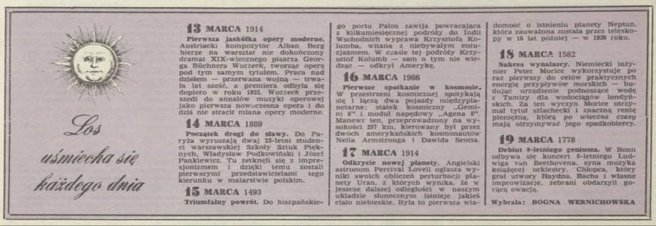 Los uśmiecha się każdego dnia