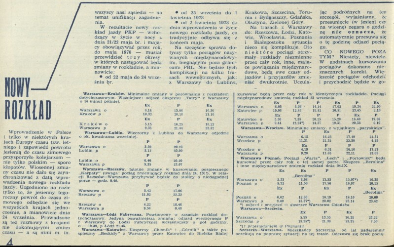 Nowy rozkład jazdy PKP