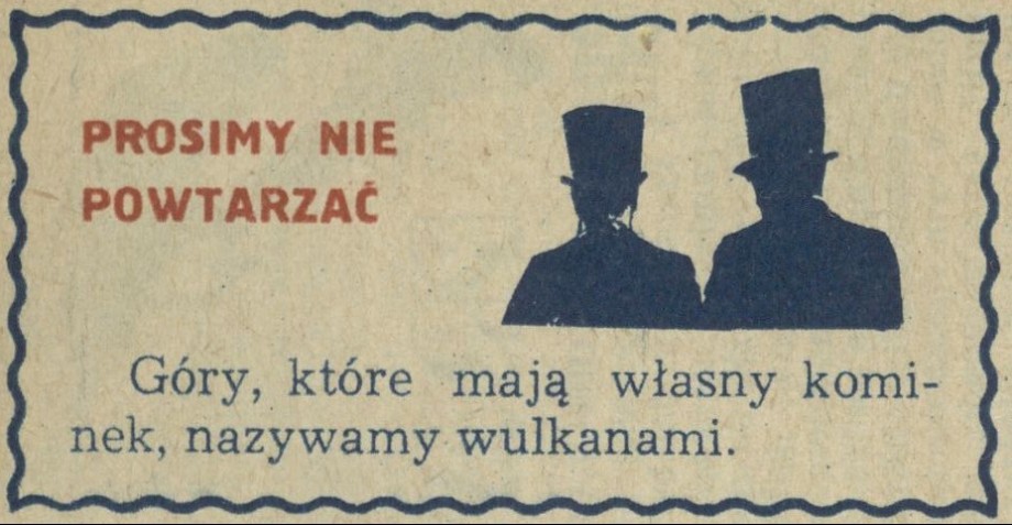 Prosimy nie powtarzać