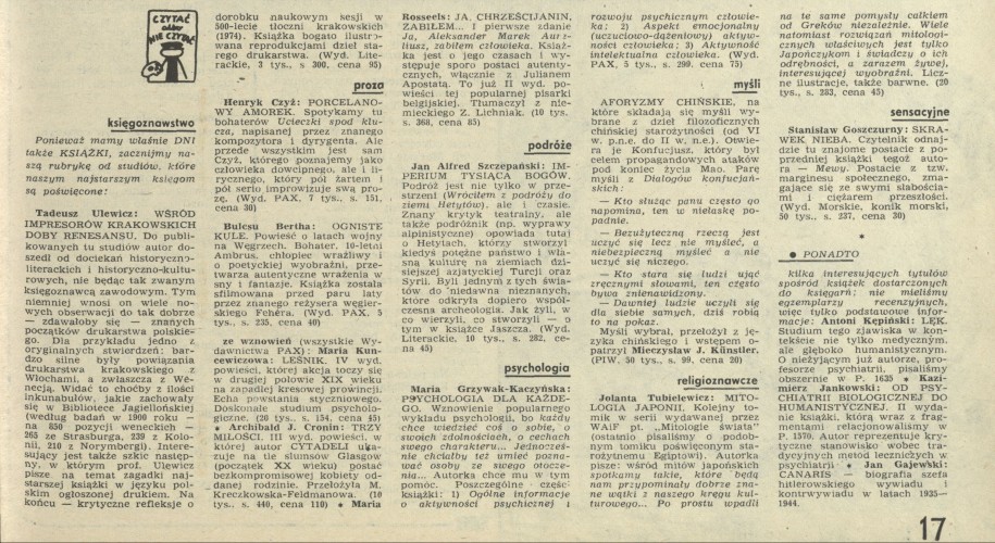 Czytać albo nie czytać