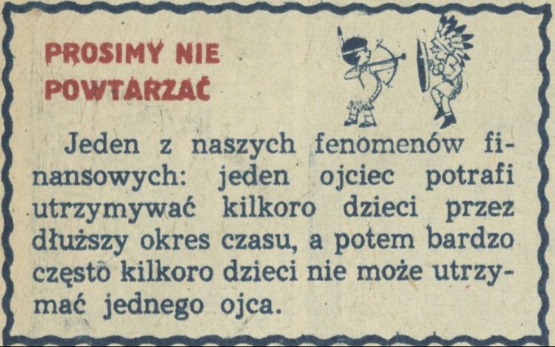 Prosimy nie powtarzać