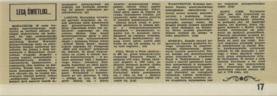 Lecą świetliki, lecą, lecą...