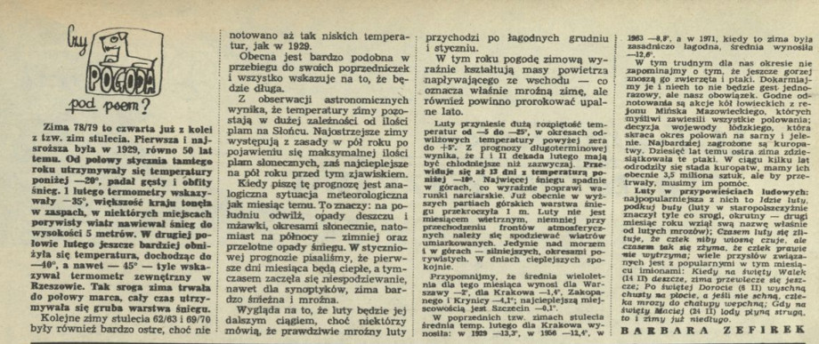 Czy pogoda pod psem?