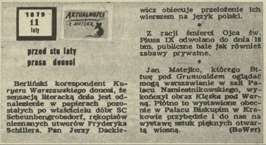 Aktualności z myszką