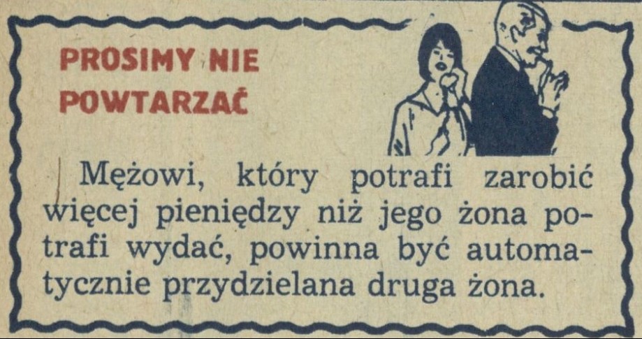Prosimy nie powtarzać
