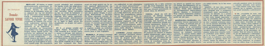 Demokratyczny savoir-vivre