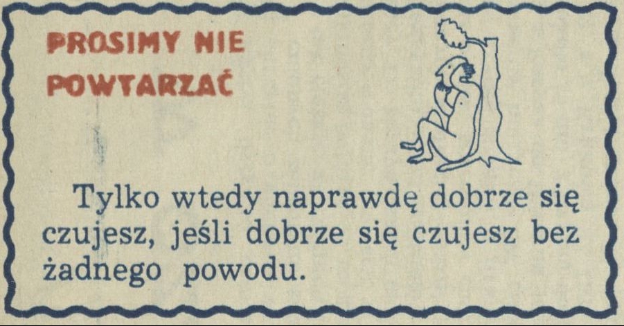 Prosimy nie powtarzać