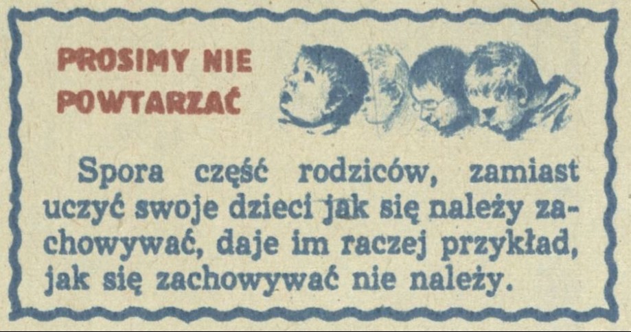 Prosimy nie powtarzać
