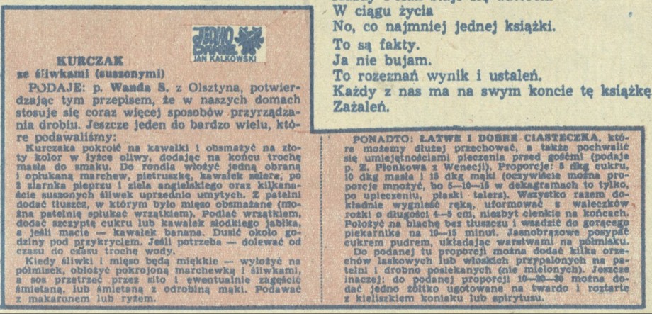 Kurczak ze śliwkami