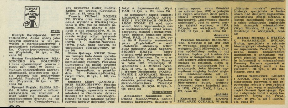 Czytać albo nie czytać?