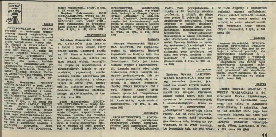 Czytać albo nie czytać?