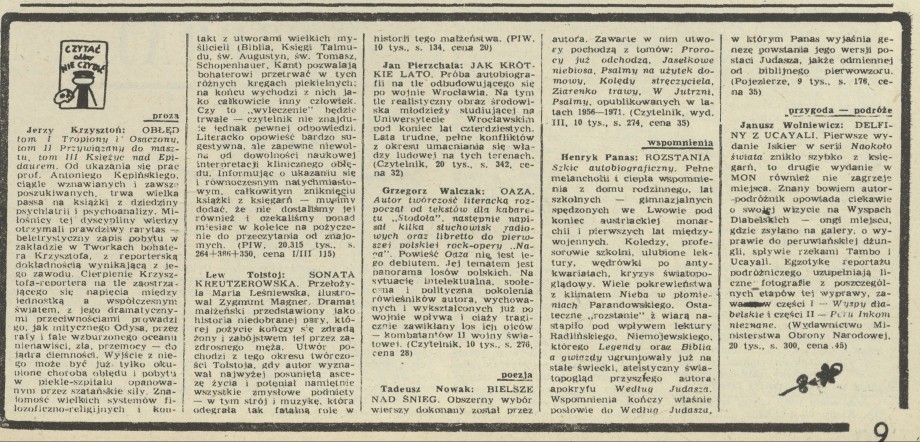 Czytać albo nie czytać?