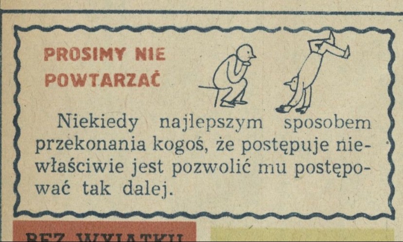 Prosimy nie powtarzać