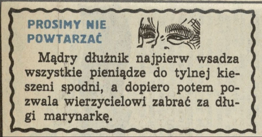 Prosimy nie powtarzać