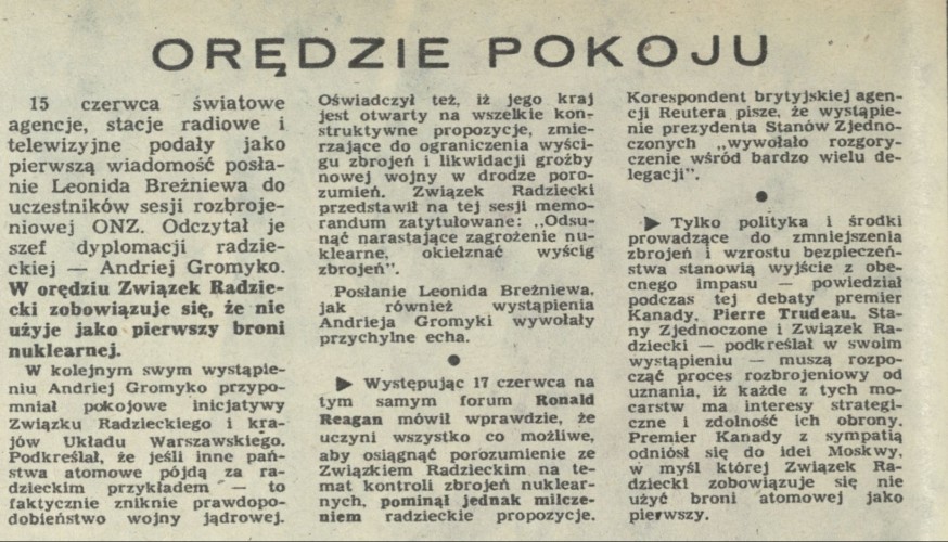 Orędzie pokoju
