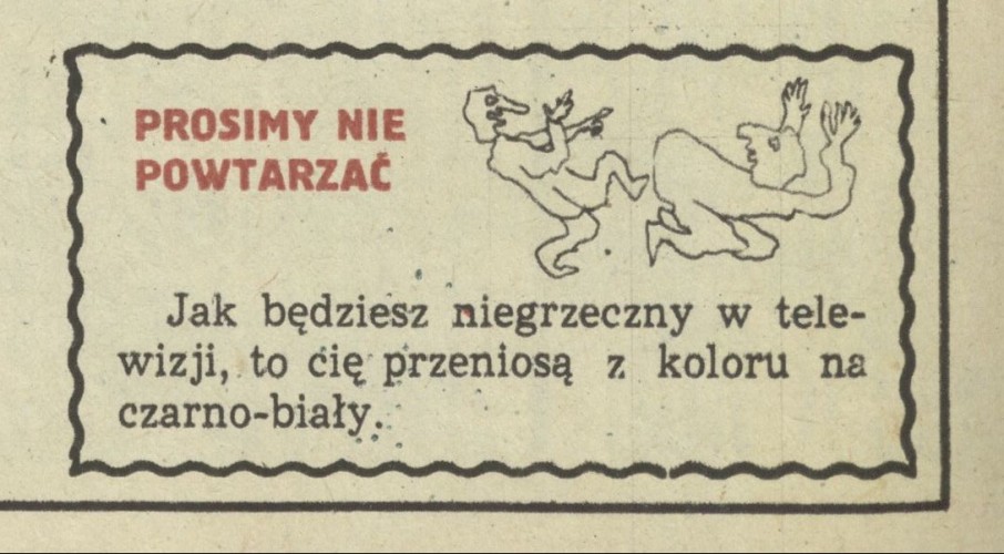 Prosimy nie powtarzać