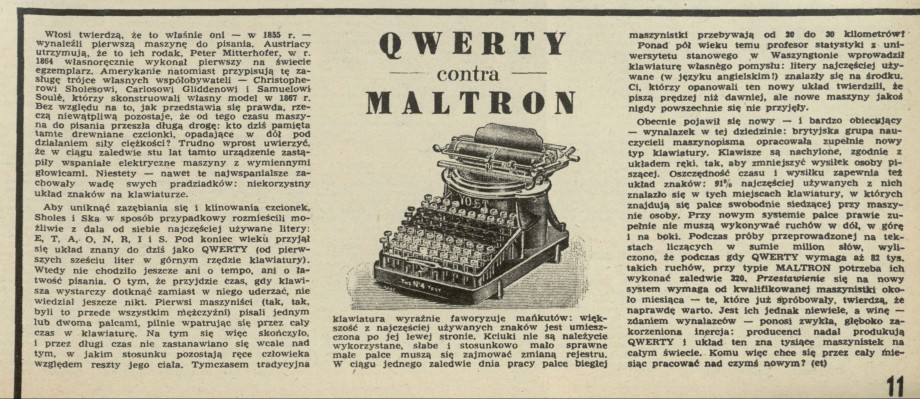 Qwerty contra maltron