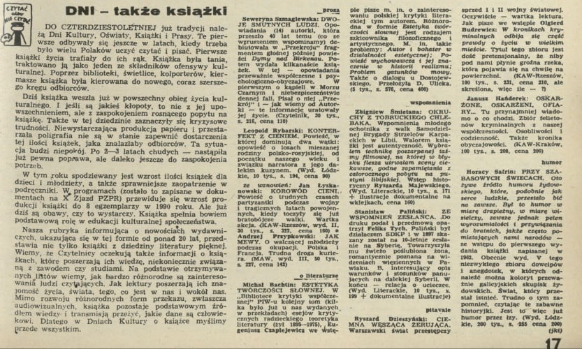 Czytać albo nie czytać?