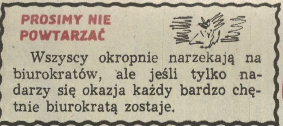Prosimy nie powtarzać