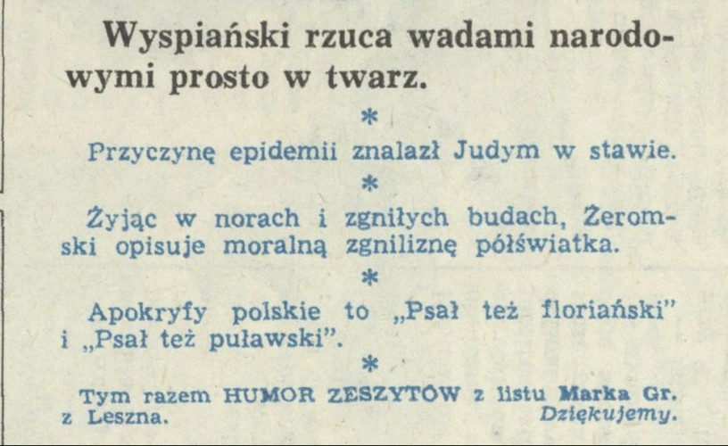 Humor zeszytów