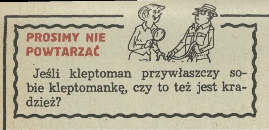 Prosimy nie powtarzać