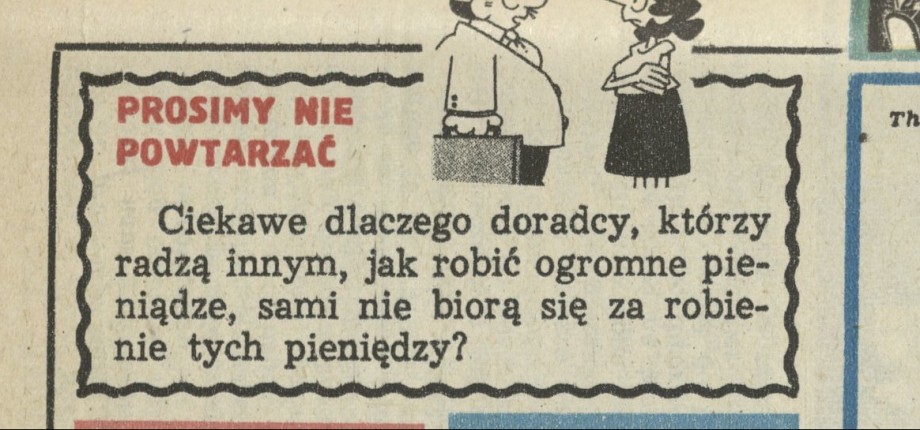 Prosimy nie powtarzać