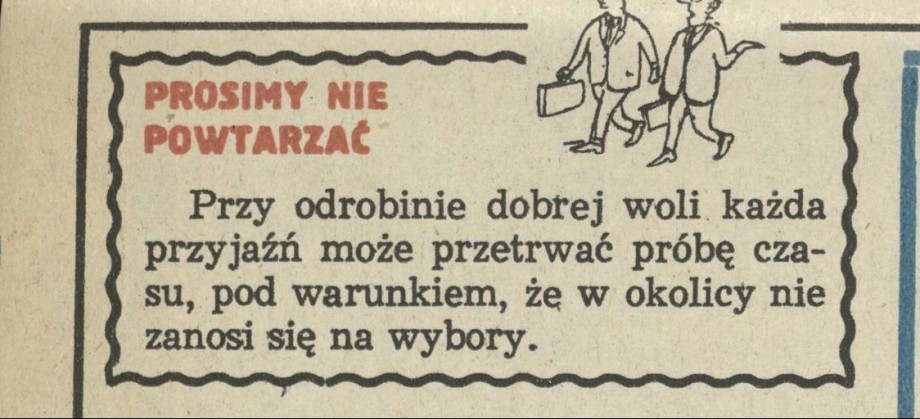 Prosimy nie powtarzać
