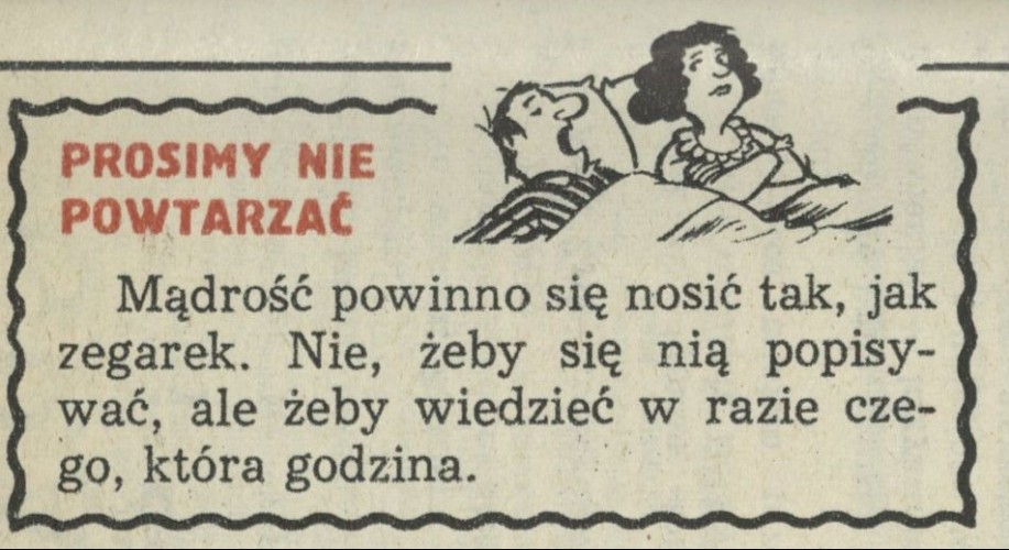 Prosimy nie powtarzać