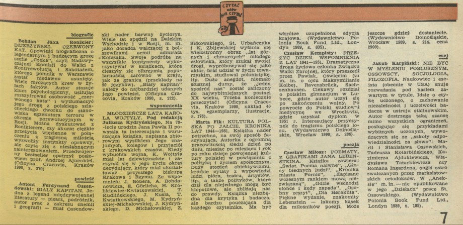 Czytać albo nie czytać?