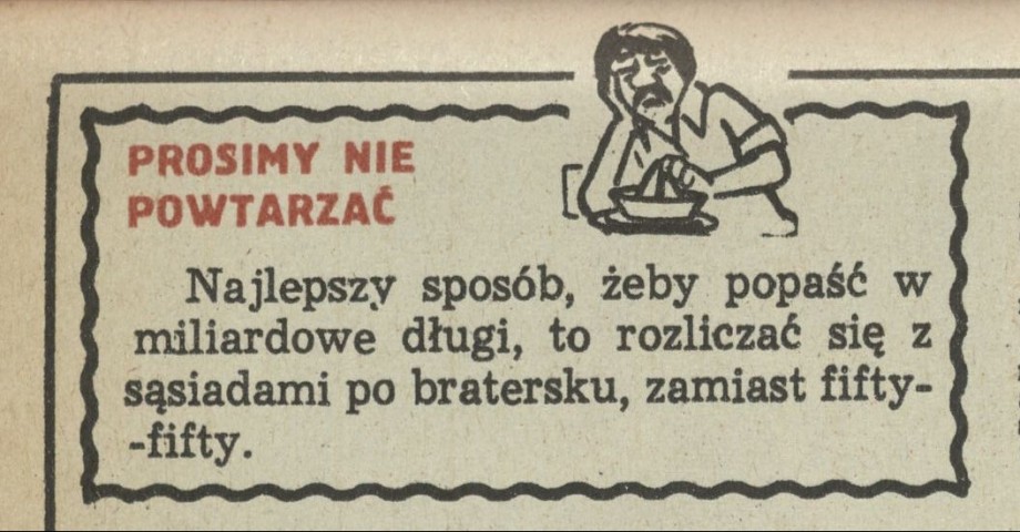 Prosimy nie powtarzać